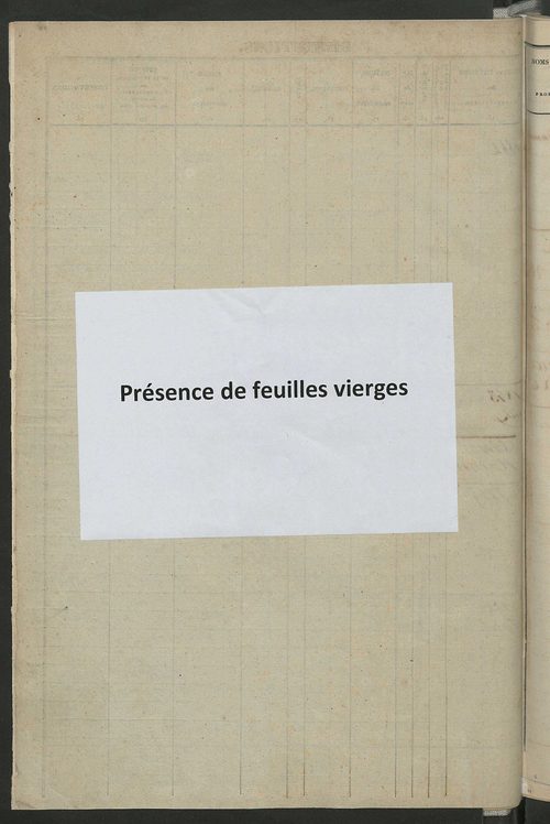 Registre présentant les augmentations et les diminutions survenues dans les contenances et les revenus portés sur les matrices cadastrales, 1829-1914 ; récapitulation des contenances et des revenus imposables, 1827 ; matrice des propriétés foncières, fol.