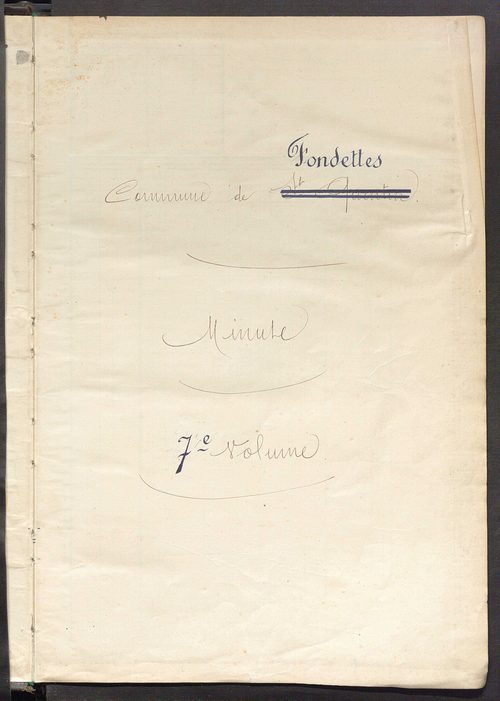 Matrice des propriétés non bâties, fol. 2891 à 3190.