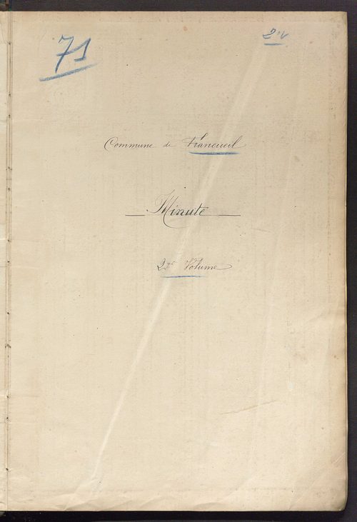 Matrice des propriétés non bâties, fol. 1 à 600.