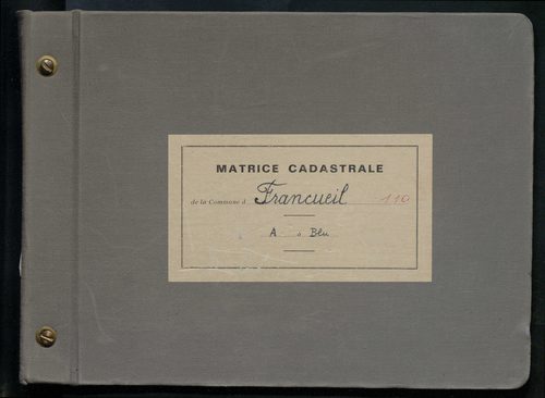 Table des comptes de la matrice. Comptes actifs personnes morales et A - Bl.