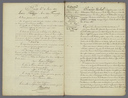 La Haye-Descartes (1830)