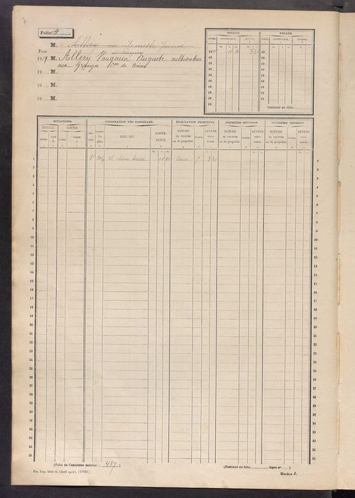 Matrice des propriétés non bâties, fol. 1 à 600.