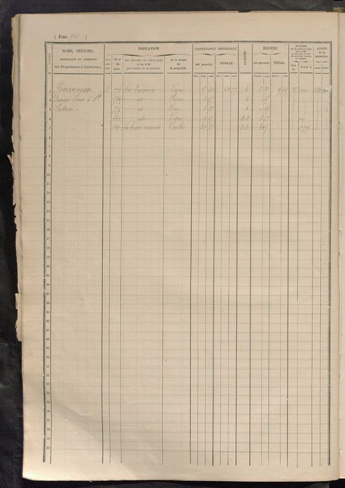 Matrice des propriétés foncières, fol. 961 à 1248.