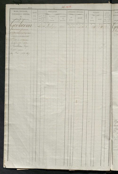 Matrice des propriétés foncières, fol. 501 à 1000.