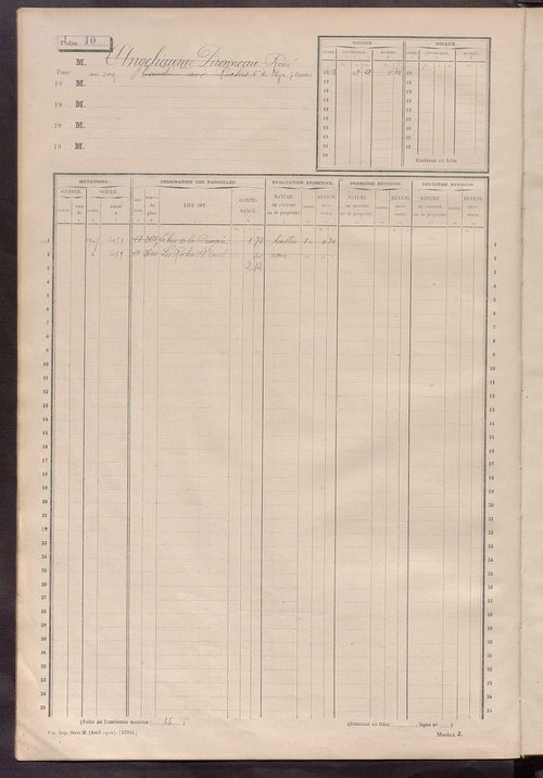 Matrice des propriétés non bâties, fol. 1 à 600.
