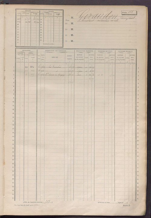 Matrice des propriétés non bâties, fol. 489 à 1088.