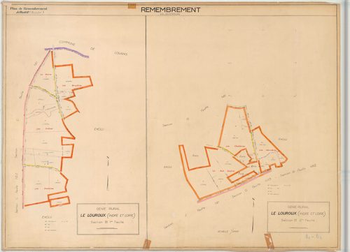 Section BR, feuille 1 et 2