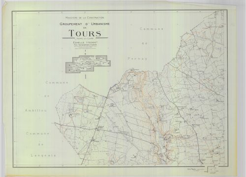 Groupement d'urbanisme de Tours, planche 1 : Luynes, Saint-Étienne-de-Chigny (1963)