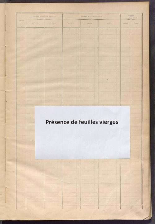 Matrice des propriétés bâties ; récapitulation ; table alphabétique des propriétaires.