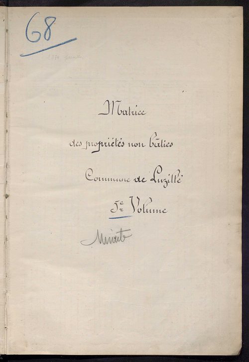 Matrice des propriétés non bâties, fol. 1801 à 2300.