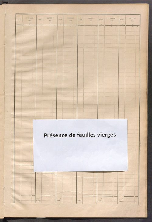 Matrice des propriétés bâties ; récapitulation ; table alphabétique des propriétaires.