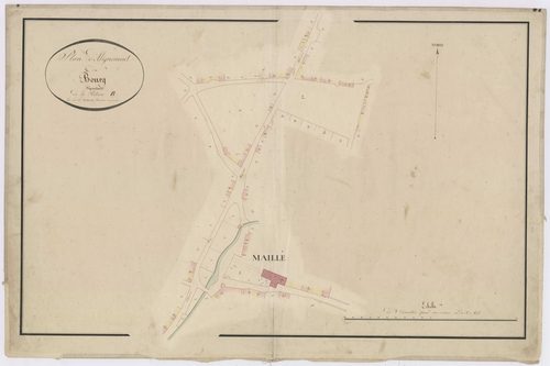 Plan d'alignement du bourg, dépendant de la section B