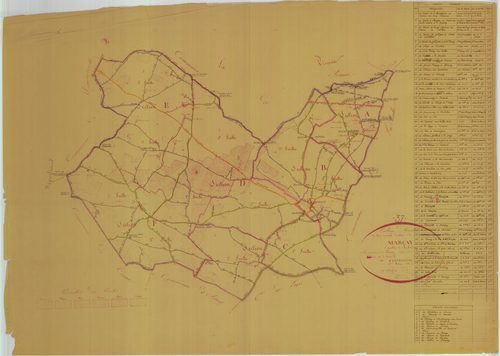 Tableau d'assemblage, feuille 2, plan napoléonien