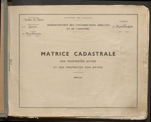 Table des comptes de la matrice. Comptes actifs personnes morales et A - B.