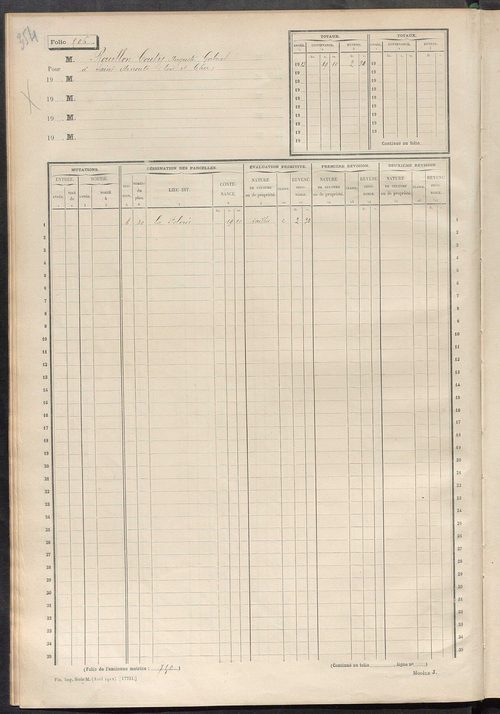 Matrice des propriétés non bâties, fol. 493 à 708.