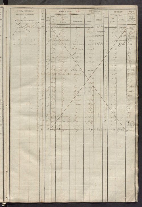 Matrice des propriétés foncières, fol. 579 à 1118.