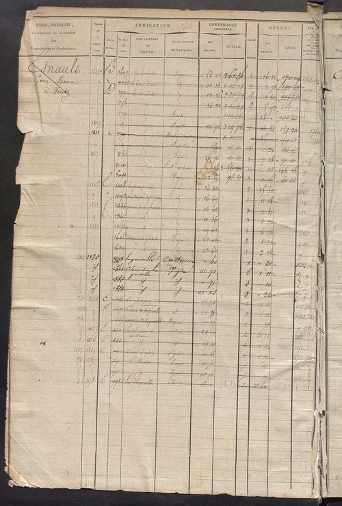 Matrice des propriétés foncières, fol. 1739 à 2432.