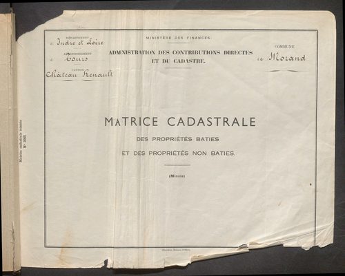 Table des comptes de la matrice. Comptes actifs personnes morales et A - P.
