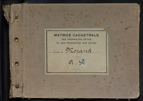 Table des comptes de la matrice. Comptes actifs personnes morales et A - P.