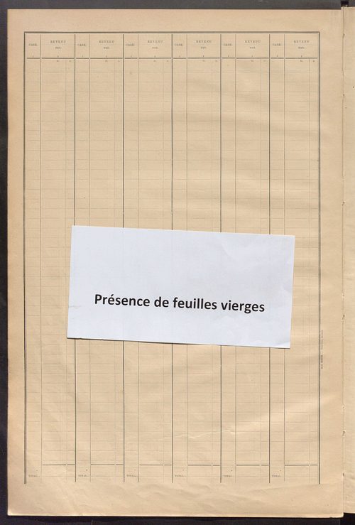 Matrice des propriétés bâties ; récapitulation ; table alphabétique des propriétaires.