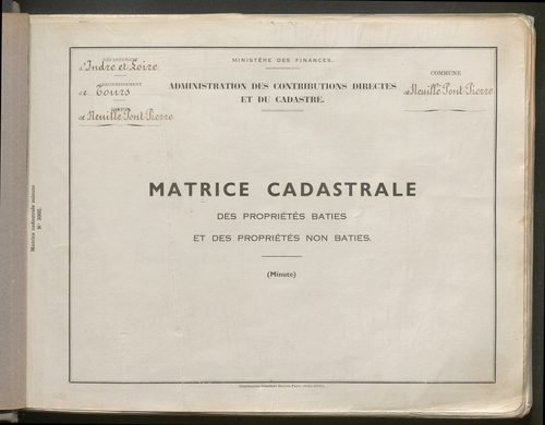 Table des comptes de la matrice. Comptes actifs personnes morales et A - D.