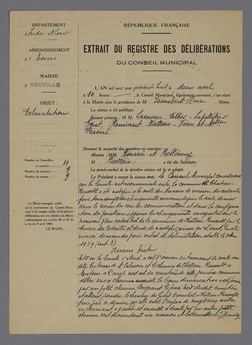 Neuville-sur-Brenne (1831, 1948)