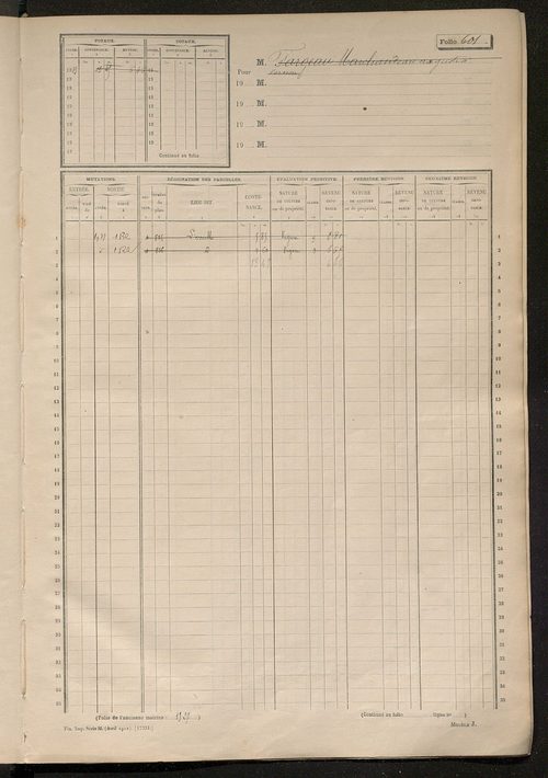 Matrice des propriétés non bâties, fol. 597 à 1196.