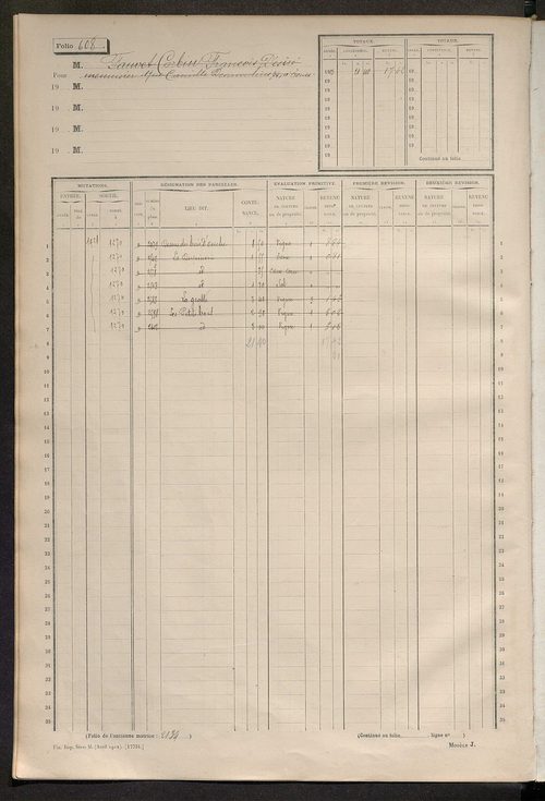 Matrice des propriétés non bâties, fol. 597 à 1196.