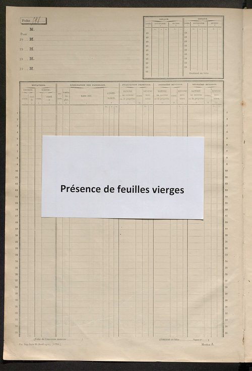 Matrice des propriétés non bâties, fol. 597 à 1196.