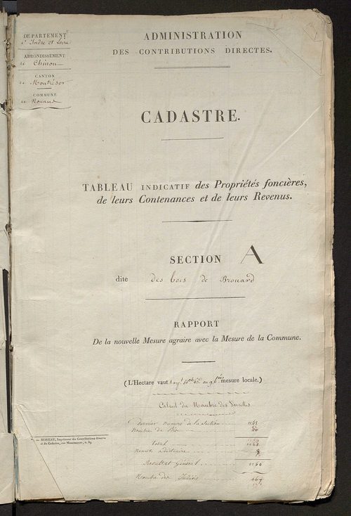Etats de sections.