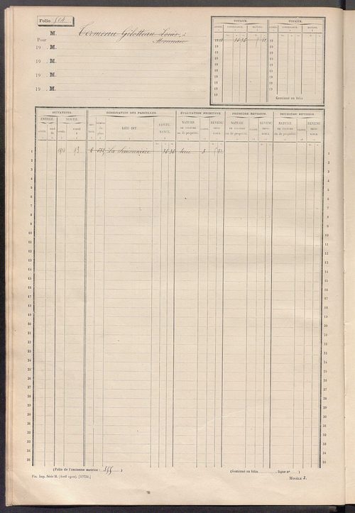 Matrice des propriétés non bâties, fol. 493 à 743.