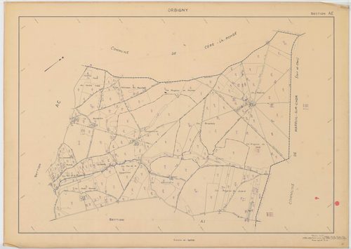 Section AE, feuille 1