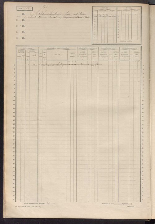 Matrice des propriétés non bâties, fol. 501 à 1043.