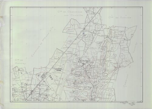 Groupement d'urbanisme de Tours, planche 2 : Parçay-Meslay, Rochecorbon, Tours (1957)