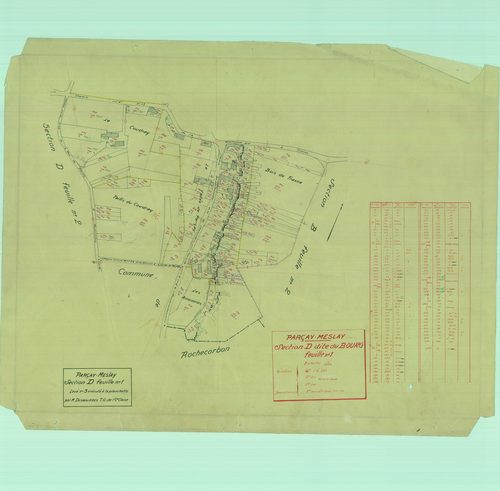 Section D, feuille 1c