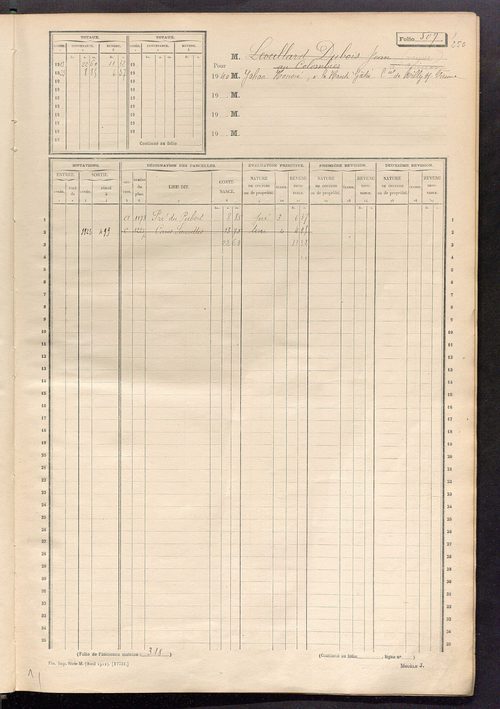 Matrice des propriétés non bâties, fol. 501 à 1100.