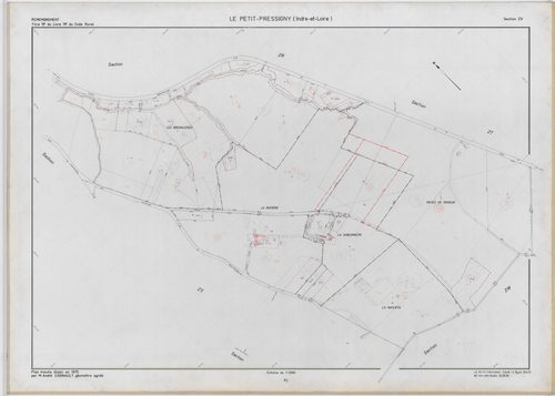 Section ZX, feuille 1a