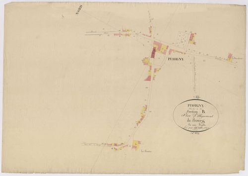 Plan d'alignement, développement section B