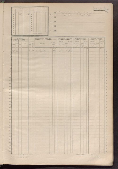 Matrice cadastrale des propriétés non bâties, fol. 1793 à 2038.