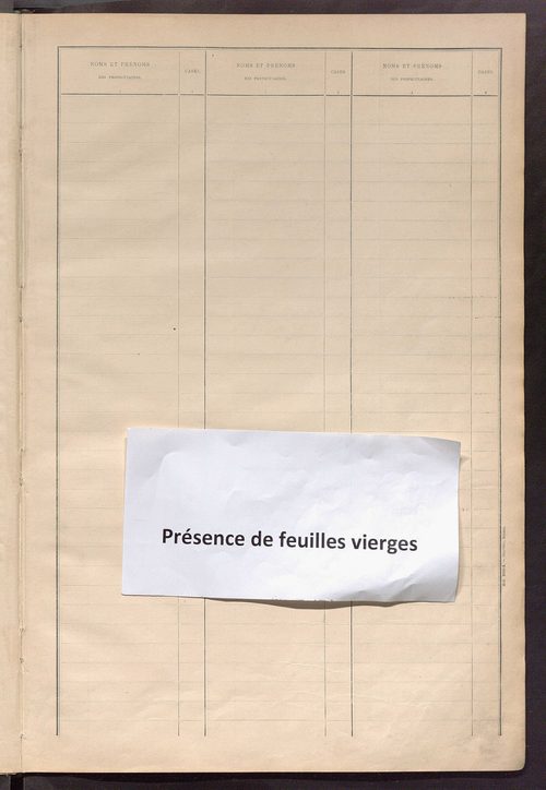 Matrice des propriétés bâties ; récapitulation ; table alphabétique des propriétaires.