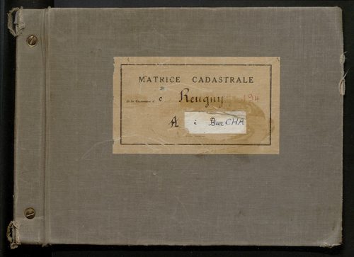 Table des comptes de la matrice. Comptes actifs personnes morales et A - Cha.