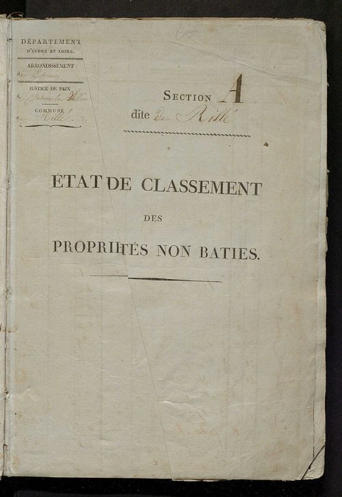 Etats de sections.