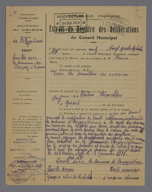 Rilly-sur-Vienne (1828, 1939-1949)