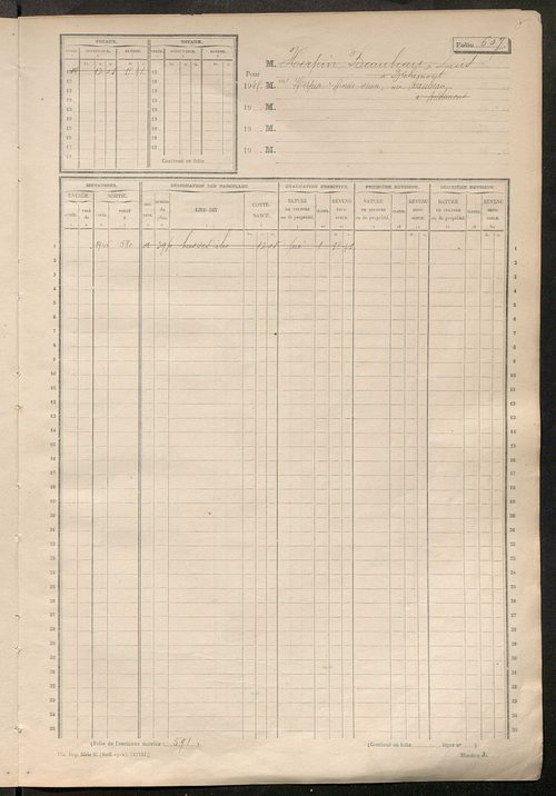 Matrice des propriétés non bâties, fol. 601 à 1200.