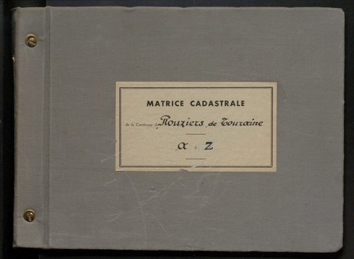 Table des comptes de la matrice. Comptes actifs personnes morales et A - Z.