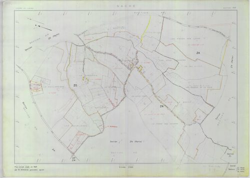 Section ZK, feuille 1b, ZN, feuille 1b, et ZO, feuille 1a