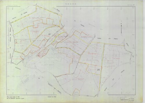 Section ZS, feuille 1b, et ZT, feuille 1a