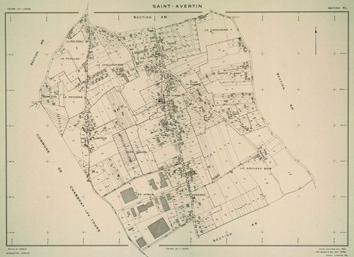 Copies sur papier de plans de conservation (éditions lacunaires dans la collection des minutes de conservation). - Sections AI, AP et AR : éd. 1972. Section AB : éd. 1973. Sections AD, AL, AM et AS : éd. 1978. (8 f.).