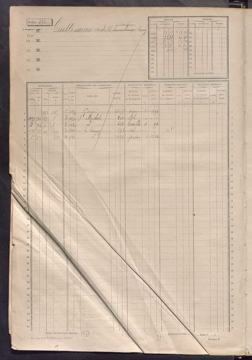 Matrice des propriétés non bâties, fol. 489 à 1088.
