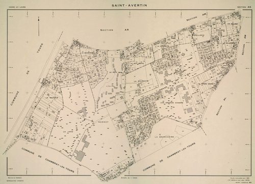 Copies sur papier de plans de conservation (éditions lacunaires dans la collection des minutes de conservation). - Sections AI, AP et AR : éd. 1972. Section AB : éd. 1973. Sections AD, AL, AM et AS : éd. 1978. (8 f.).
